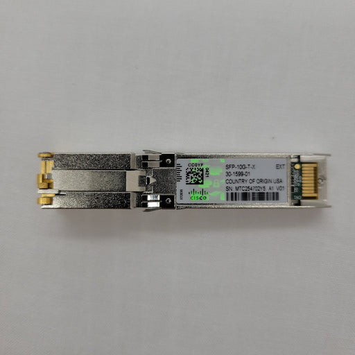 Cisco Sfp-10G-T-X 10G Copper Rj45 Transceiver Module Green Hologram Optics/Transceivers