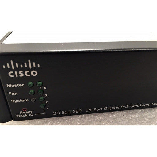 Cisco Sg500-28P-K9-Na 24-Port Poe+ Stackable Managed Switch