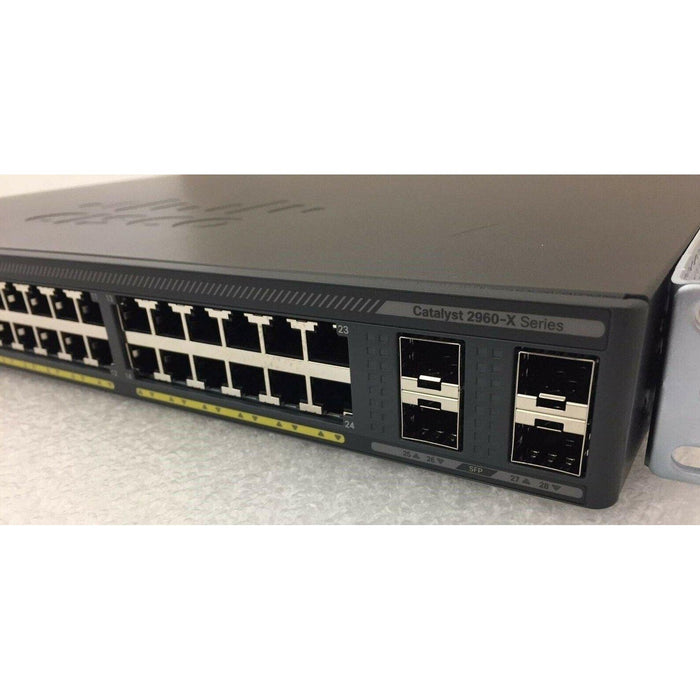 Cisco Ws-C2960X-24Ps-L 24-Port Poe+ Stackable Lan Base Switch