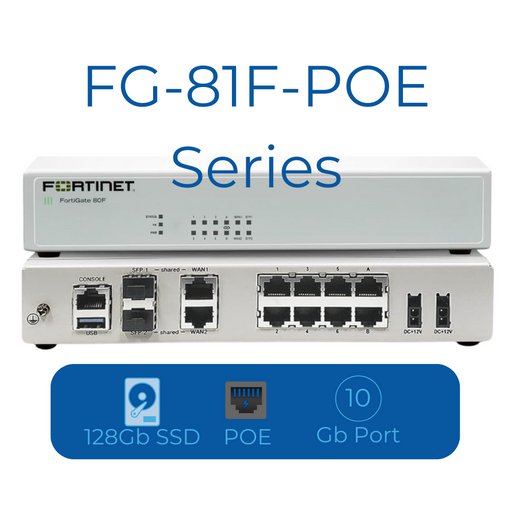 Fortinet FG-81F-POE-BDL-809-36 Firewall 3 Year FortiCare Premium and FortiGuard Enterprise Protection Fortinet Firewall