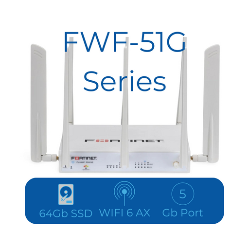 Fortinet FWF-51G-A-BDL-809-12 Firewall Plus 1 Year FortiCare Premium and FortiGuard Enterprise Protection Fortinet