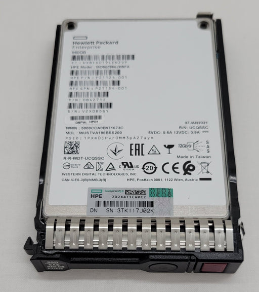 Hpe P21124-001 960gb Sas 12g Sff Ssd Drive - Hard Drive