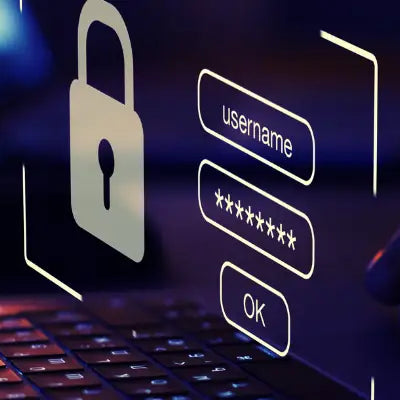 Is Your Business Cyber Secure? Secure Lock on Screen