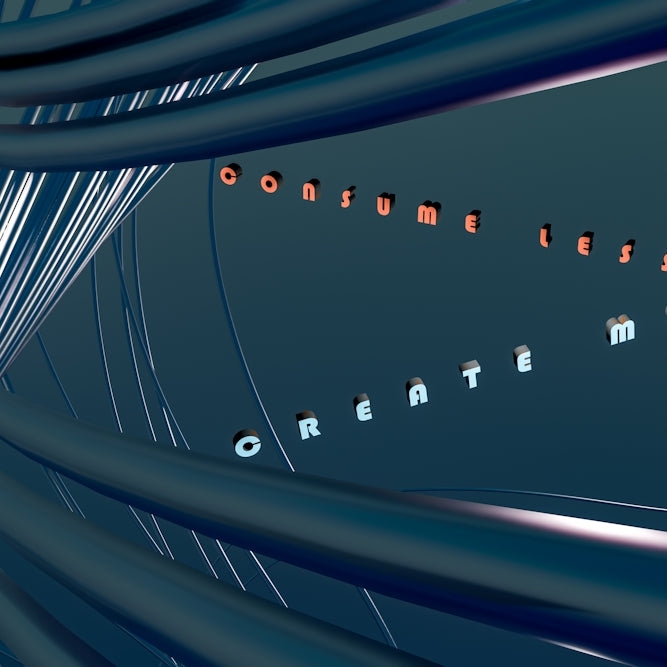 A computer generated image of a spiral of lines