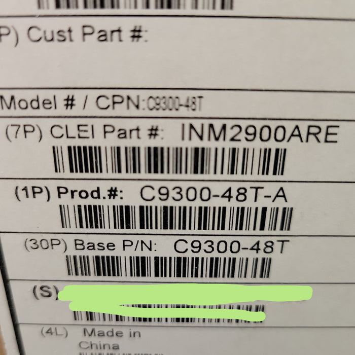 New Cisco C9300-48T-A 48-Port Advantage Stackable Switch