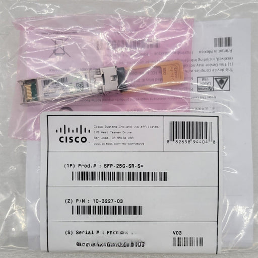 New Cisco Genuine Sfp-25G-Sr-S Sfp28 25G Mmf Transceiver Module Optics/Transceivers