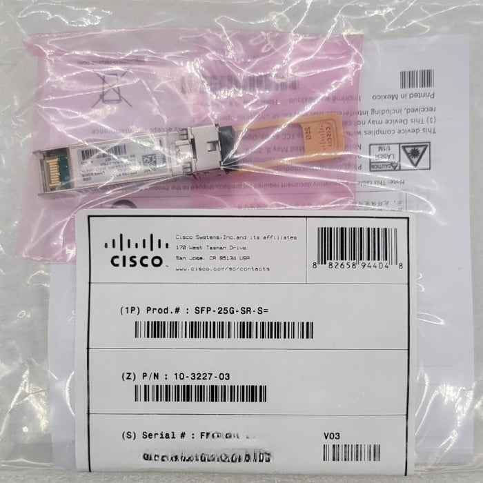 New Cisco Genuine Sfp-25G-Sr-S Sfp28 25G Mmf Transceiver Module Optics/Transceivers