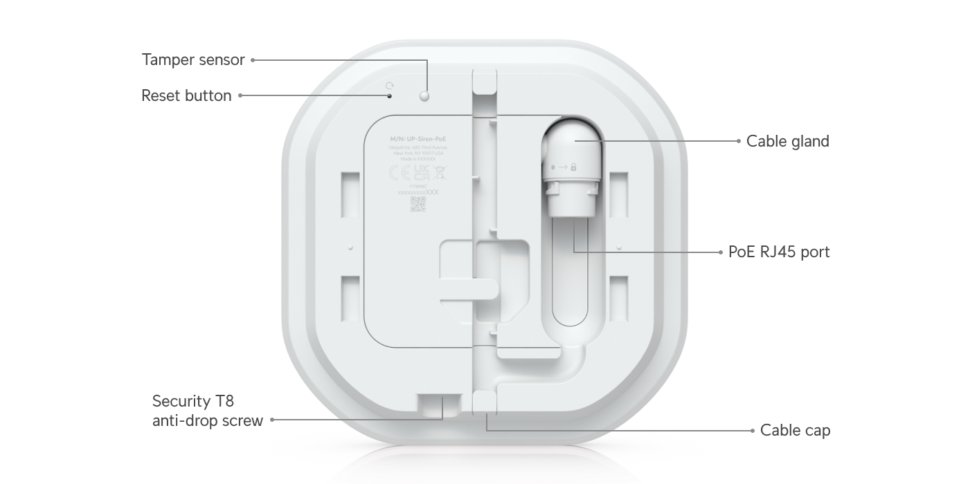 Ubiquiti UP-Siren-PoE UniFi Protect Siren PoE - official Ubiquiti image 12