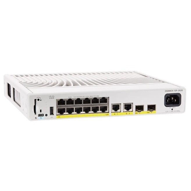 Cisco C9200Cx - 12P - 2X2G - A 12 - Port Poe + L3 Compact Switch Advantage Switches