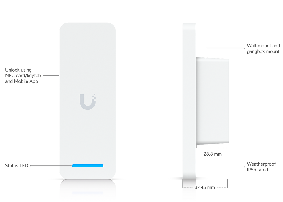 Ubiquiti UA-Ultra UniFi Access Ultra Single-Door Entry Controller - official product image 10