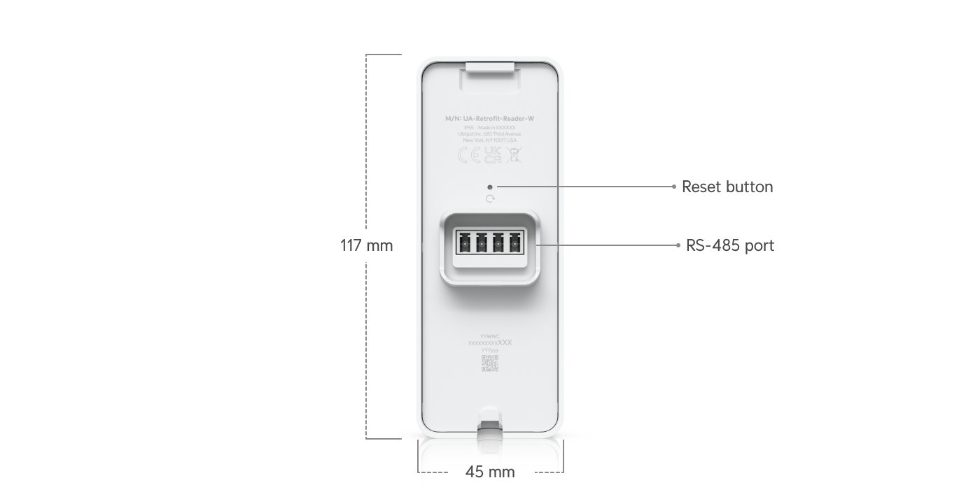Ubiquiti UA-Retrofit-Reader-W UniFI Access Retrofit Reader White - official Ubiquiti image 29