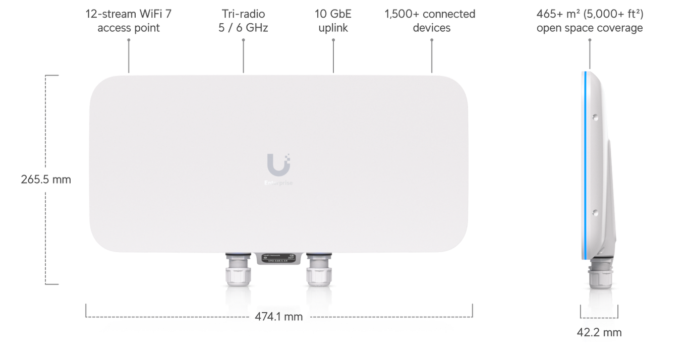 Ubiquiti E7-Audience-US Enterprise WiFi 7 Audience AP US - official Ubiquiti image 10