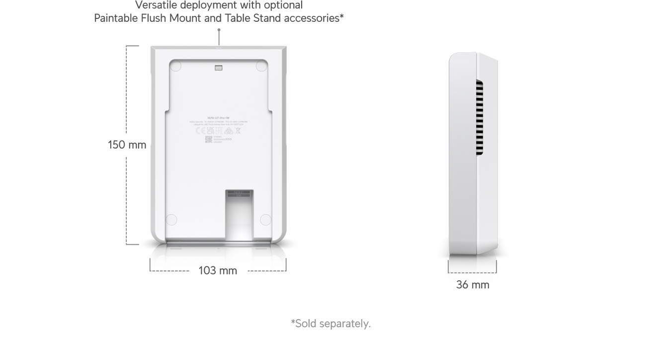 Ubiquiti U7-Pro-Wall UniFi WiFi 7 Wall-Mount Access Point - official product image 13
