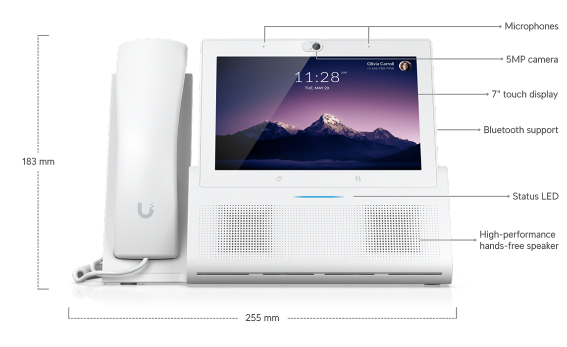 Ubiquiti UTP-TouchMax-White-U UniFi Talk PhoneTouch Max (Unlocked) White - official Ubiquiti image 14