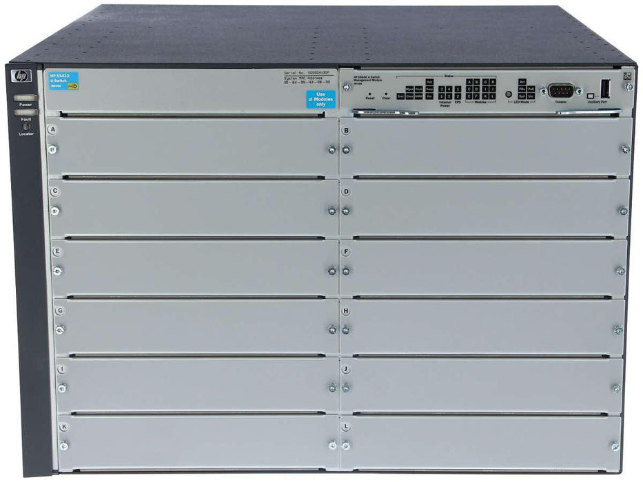Aruba Hpe J9822A 5400R Zl2 Series 12-Slot Modular Switch Chassis