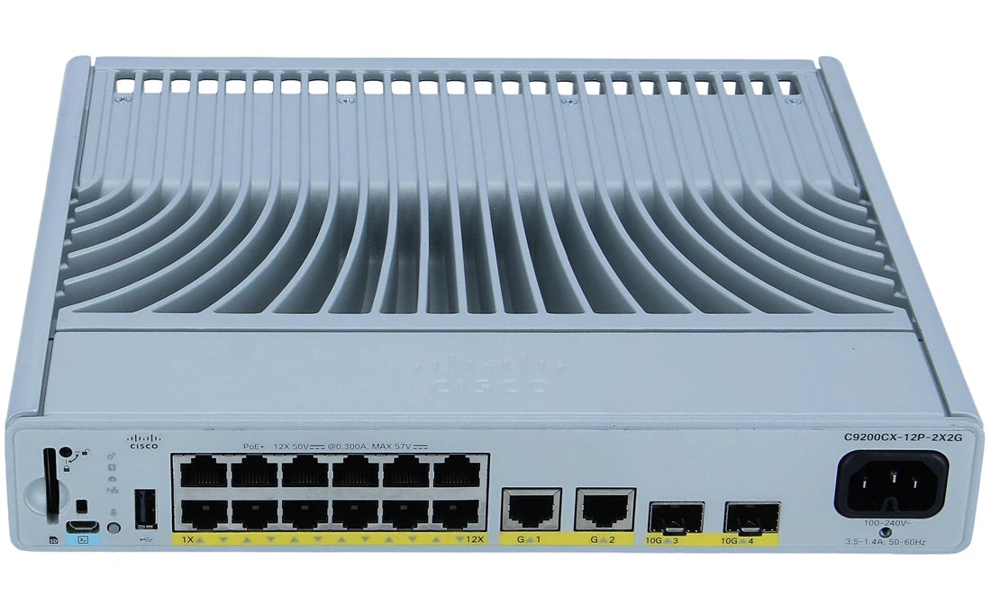 Cisco C9200CX-12P-2X2G-E Refurb 12-Port POE+ L3 Compact Switch Essentials