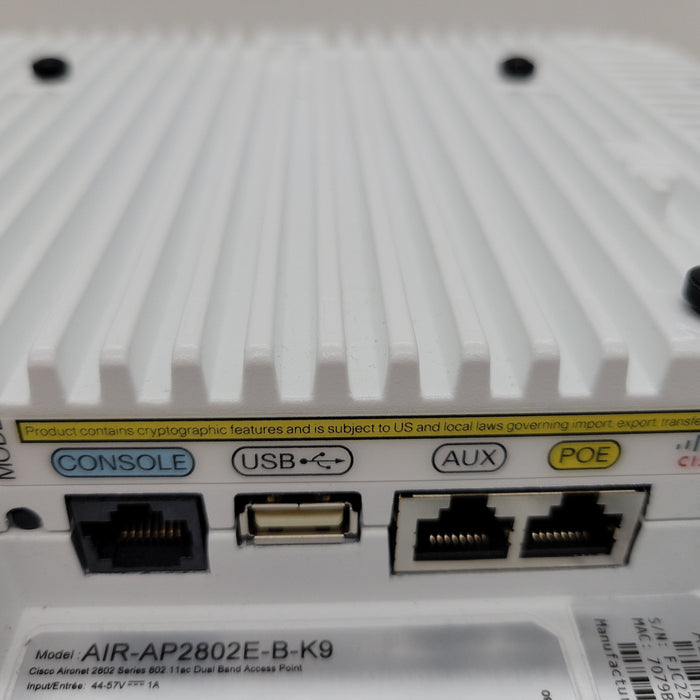 Cisco Air-Ap2802E-B-K9 Dual-Band 802.11Ac Wave 2 Wireless Access Point