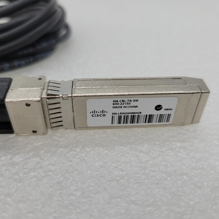 Cisco Meraki Ma-Cbl-Ta-3M 3M 10Ge Sfp+ Direct Attach Copper Cable Switch Stacking