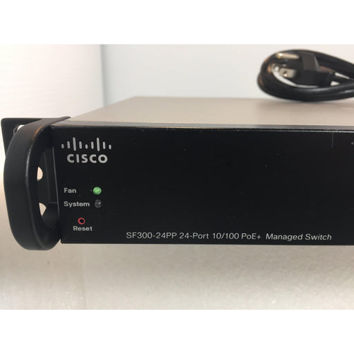 Cisco Sf300-24Pp 24-Port Fe Poe Switch With Ge Uplinks