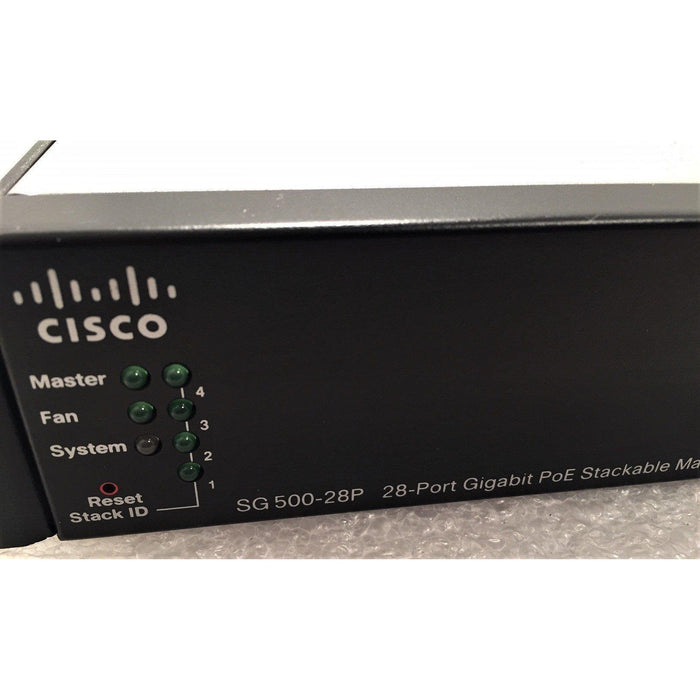 Cisco Sg500-28P-K9-Na 24-Port Poe+ Stackable Managed Switch
