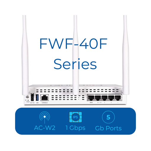 Fortinet FWF-40F-A-BDL-950-60 FortiWifi Security appliance - with 5 years FortiCare 24X7 Service + 5 years FortiGuard