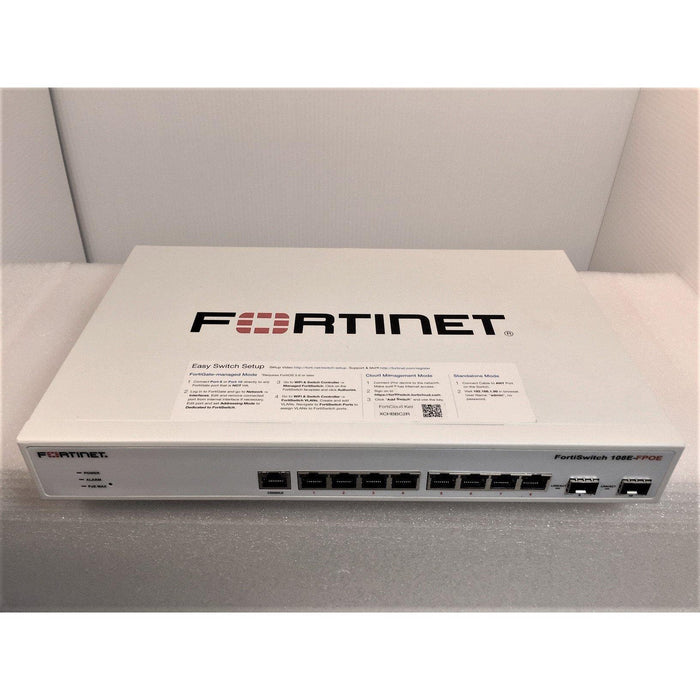Fortinet Fortiswitch Fs-108E-Fpoe 8-Port Poe+ Layer 2 Switch