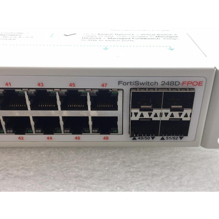 Fortinet Fortiswitch Fs-248D-Fpoe 48-Port Full Poe+ Switch