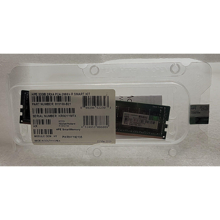 Hpe 815100-B21 32Gb Pc4-2666V-R Sdram Memory Module Server