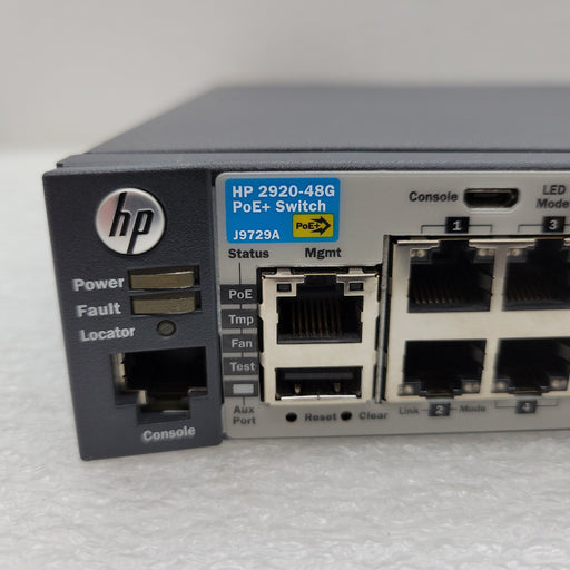 Hpe J9729A 2920 Series 44X Gbe Poe+ 4X 1Ge Combo Switch