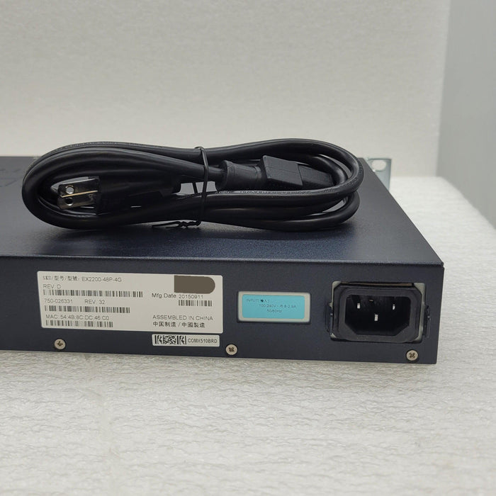 Juniper EX2200-48P-4G EX2200 Series 48-Port PoE+ Switch