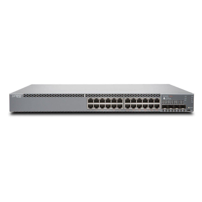 Juniper EX3400-24P 24-Port PoE+ Front-to-Back Airflow Switch