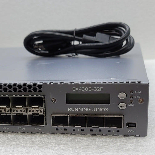 Juniper EX4300-32F 32-Port Front-to-Back Airflow AFO Dual AC Switch