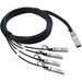 Juniper Qfx-Qsfp-Dacbo-3M 3M 40Gb Qsfp+ To 4X 10Gb Sfp+ Breakout Cable Transceiver Qsfp