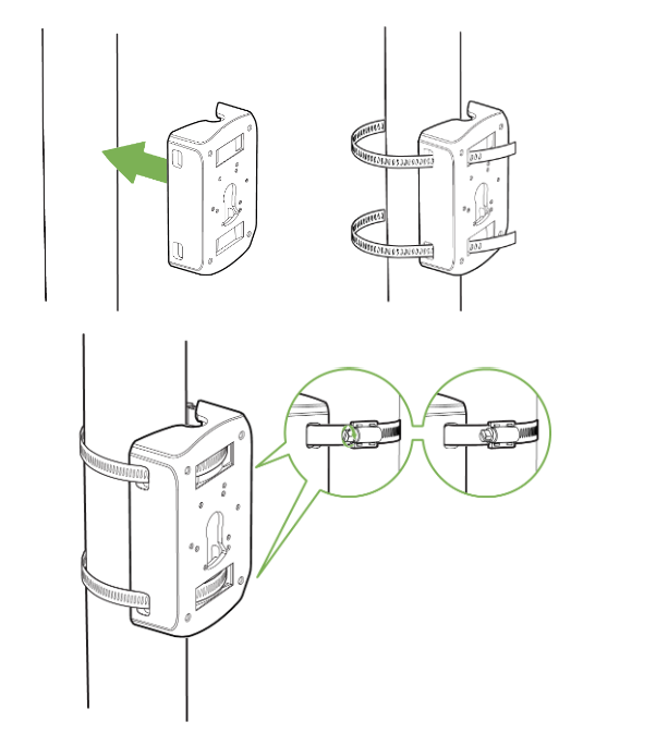 Cisco Meraki Pole Mount for Network Camera (MA-MNT-MV-28-O)