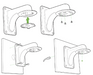 Cisco Meraki Mounting Bracket for Network Camera (MA-MNT-MV-38-O)