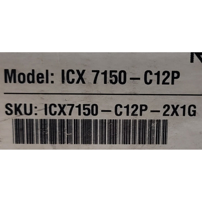 New Open Box Ruckus Icx7150-C12P 12-Port Poe+ Switch