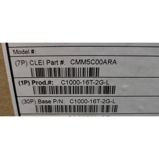 New Cisco C1000-16T-2G-L Catalyst 16-Port Managed Switch
