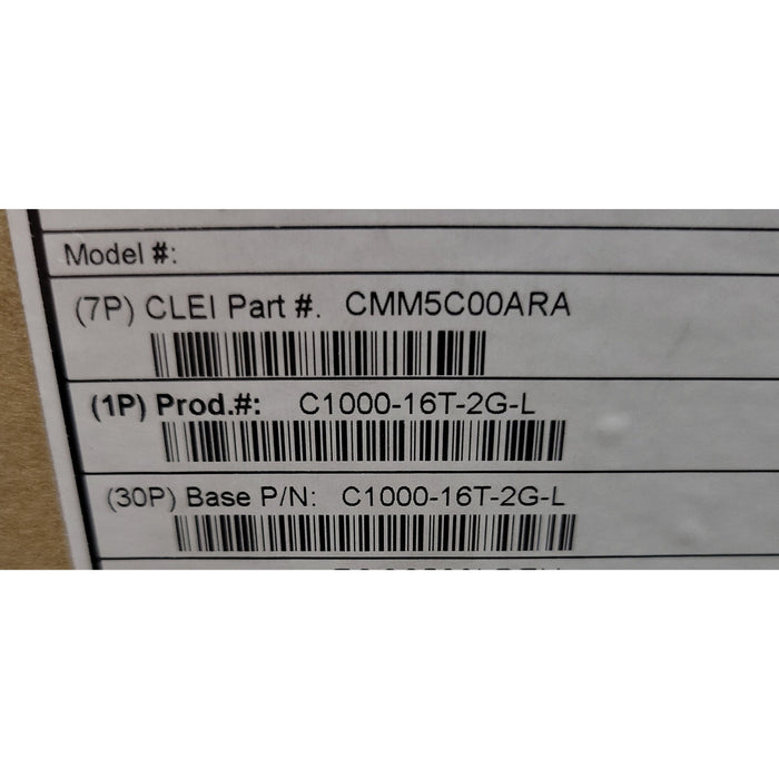 New Cisco C1000-16T-2G-L Catalyst 16-Port Managed Switch
