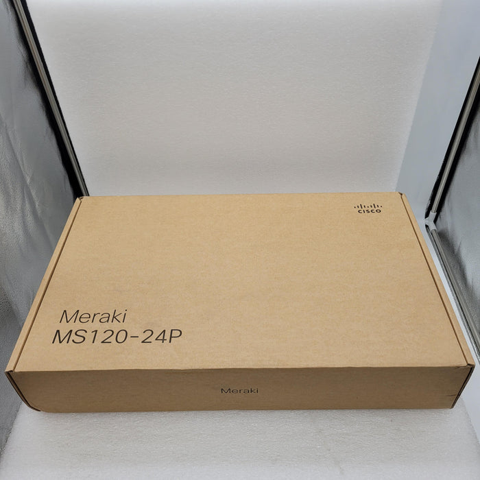 New Cisco Meraki Ms120-24P-Hw 24-Port 1Gbe Poe+ Unclaimed Switch