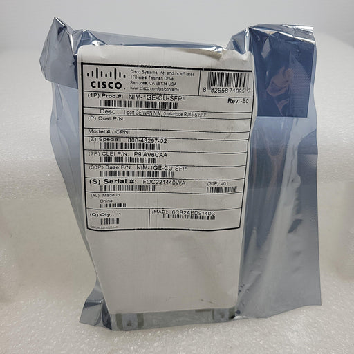 New Cisco Nim-1Ge-Cu-Sfp Isr 4000 1X 1Ge Combo Router Module