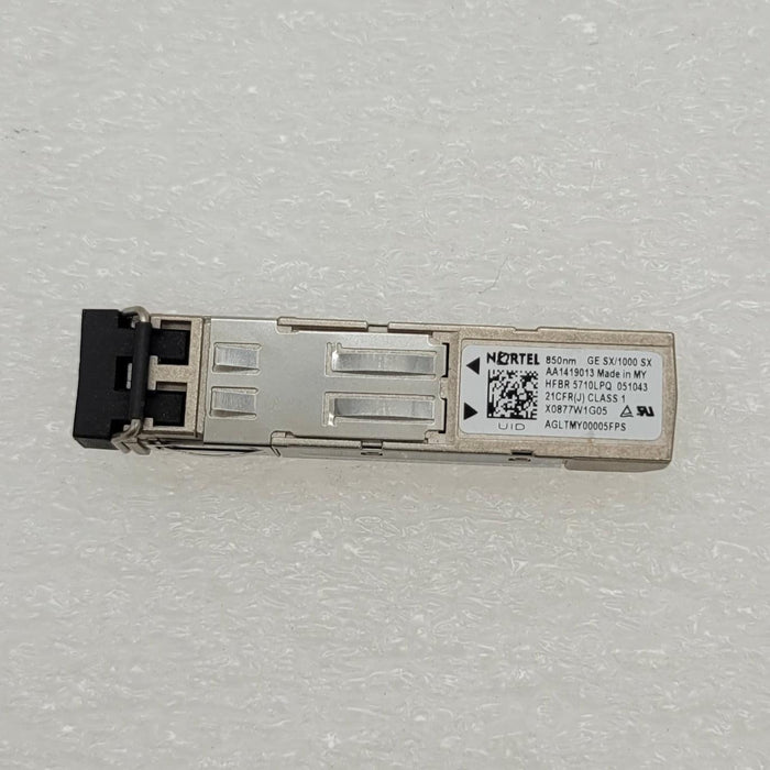 Nortel Fiber Optic 1G Sfp Transceiver Aa1419013 Mmf 1000Base-Sx 850Nm