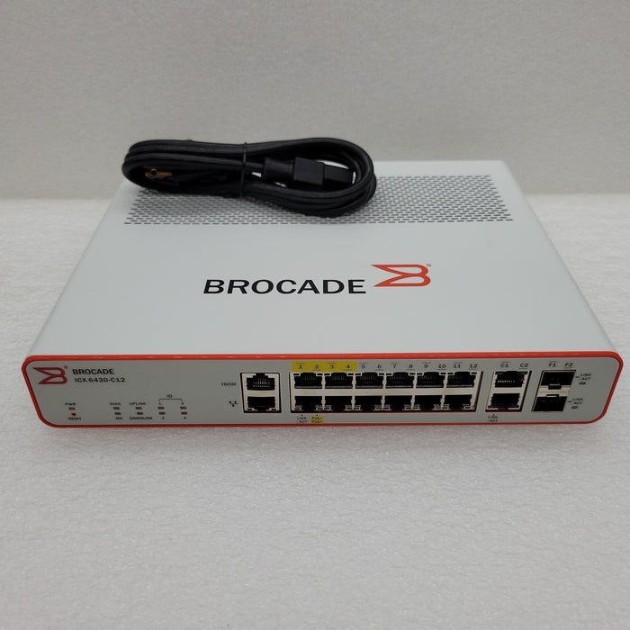 Ruckus Brocade Icx6430-C12 12-Port Stackable Compact Switch