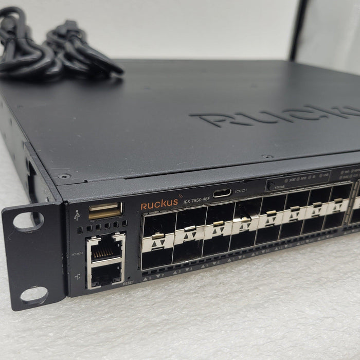 Ruckus Icx7650-48F-E 48-Port Managed Front-To-Back Airflow Switch