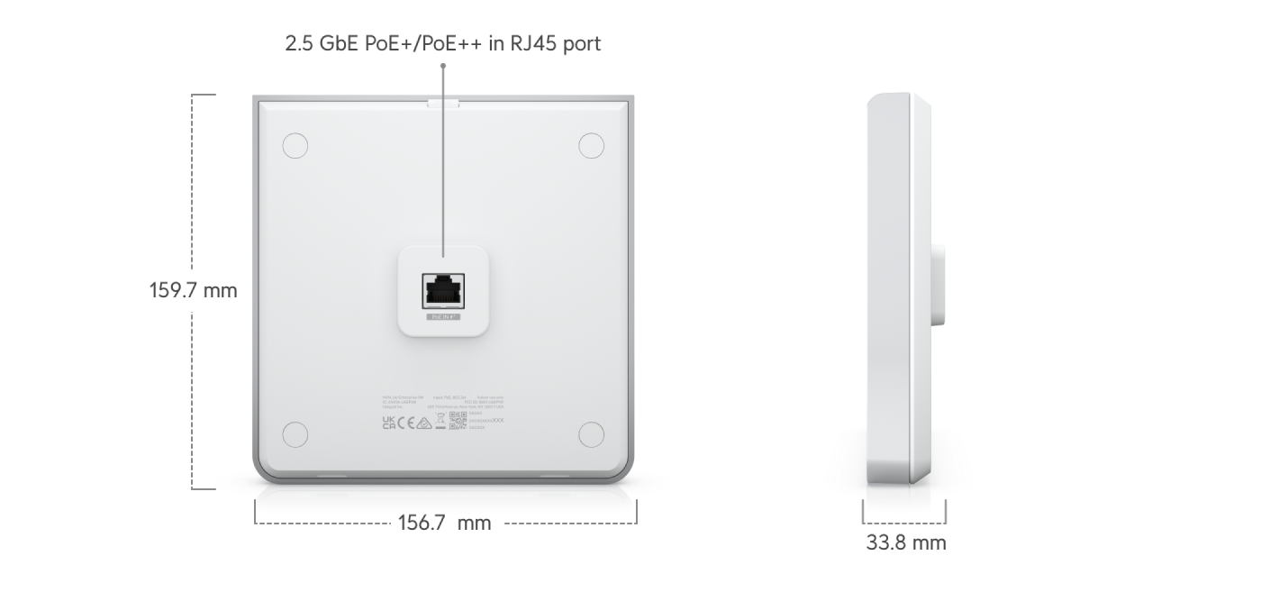 Ubiquiti U6-ENTERPRISE-IW UniFi AP 6 Enterprise In-Wall US - official Ubiquiti image 11