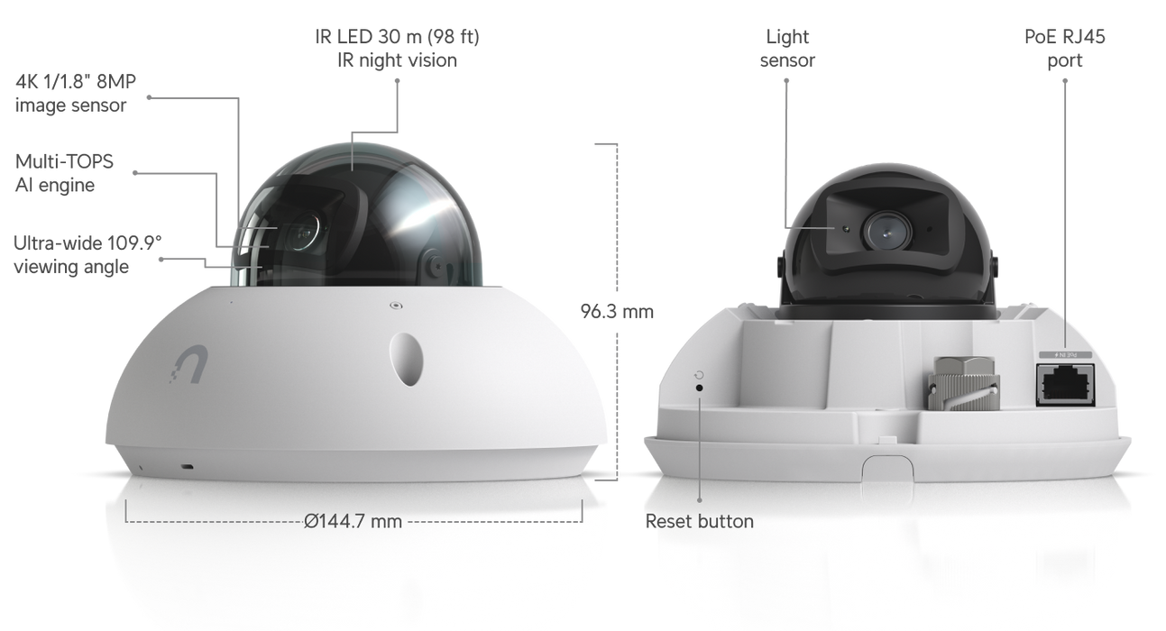 Ubiquiti UVC-G6-Dome-B UniFi Video Camera G6 Dome Black - official Ubiquiti image 24