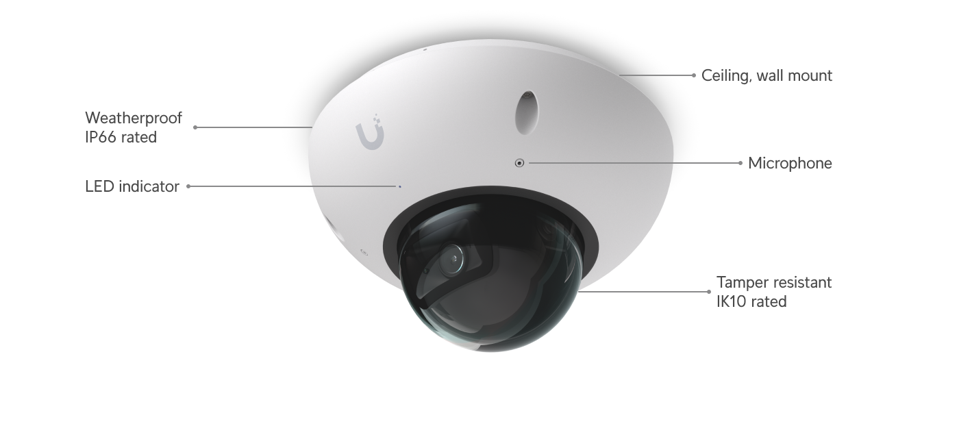 Ubiquiti UVC-G6-Dome-B UniFi Video Camera G6 Dome Black - official Ubiquiti image 25