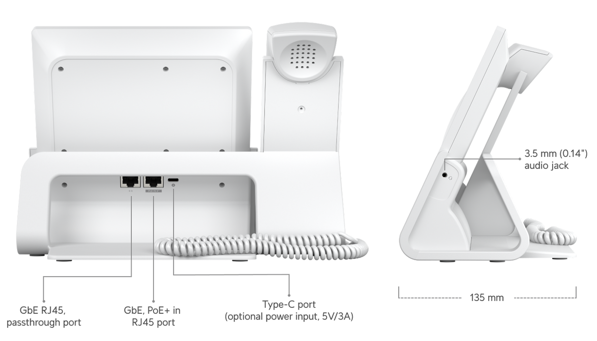 Ubiquiti UTP-TouchMax-White-U UniFi Talk PhoneTouch Max (Unlocked) White - official Ubiquiti image 15
