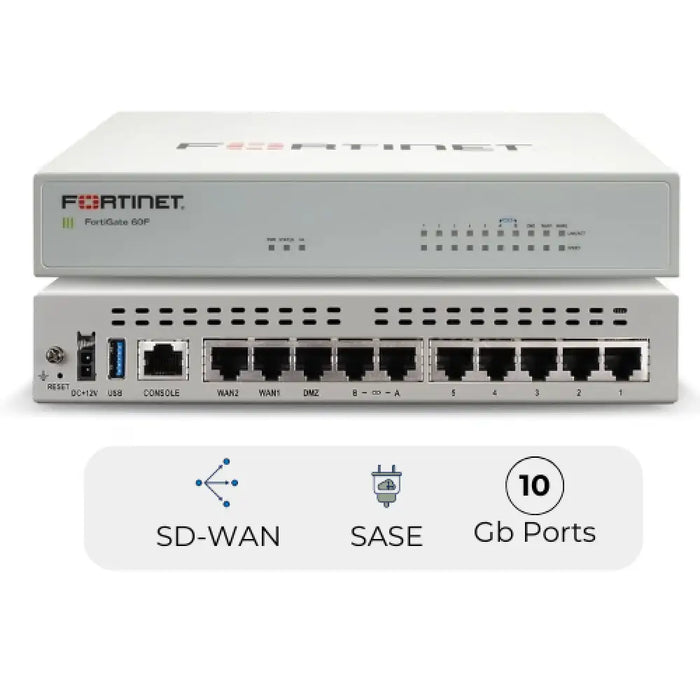 Fortinet FG-60F-BDL-950-36 Firewall 3 Year FortiCare Premium and FortiGuard Unified Threat Protection (UTP) Fortinet