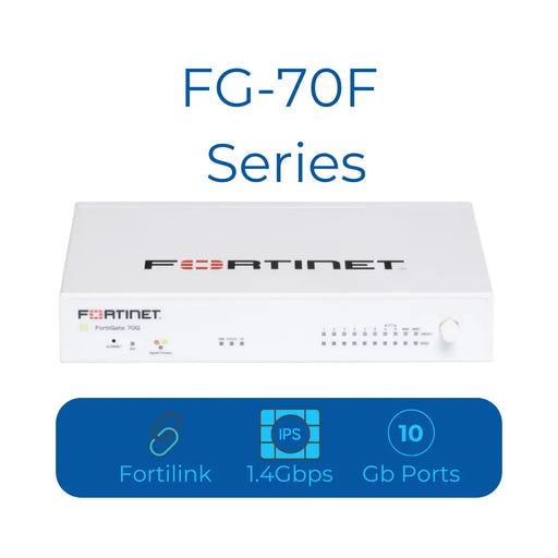 Fortinet FG-70F-BDL-809-12 Firewall 1 Year FortiCare Premium and FortiGuard Enterprise Protection Fortinet Firewall