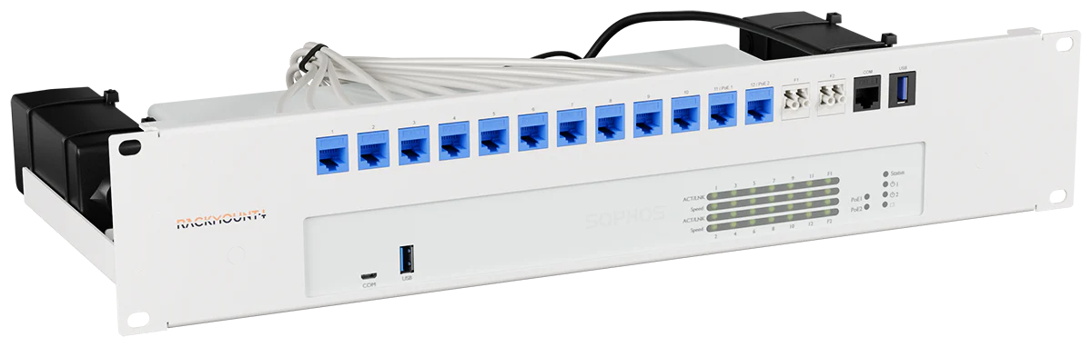 Rackmount.IT RM-SR-T16 Sophos XGS 118・XGS 128・XGS 138 - Dual PS Rackmount Kit